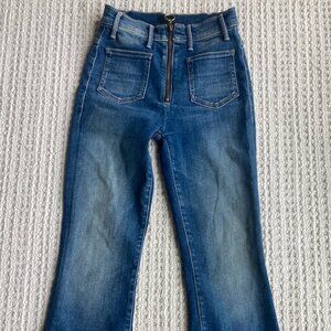 Dark Wash Mother Flared Jeans
